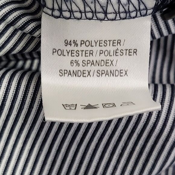 F&G Tech Polo Shirt Men Size 2XL Short Sleeve Stripped Golf Performance Collared - Picture 10 of 11